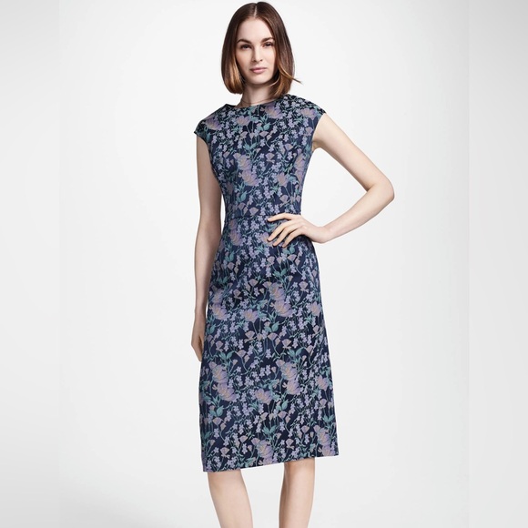 Brooks Brothers Dresses & Skirts - Brooks Brothers Floral Jacquard Pencil Dress Resortwear 2020 Collection EUC 10